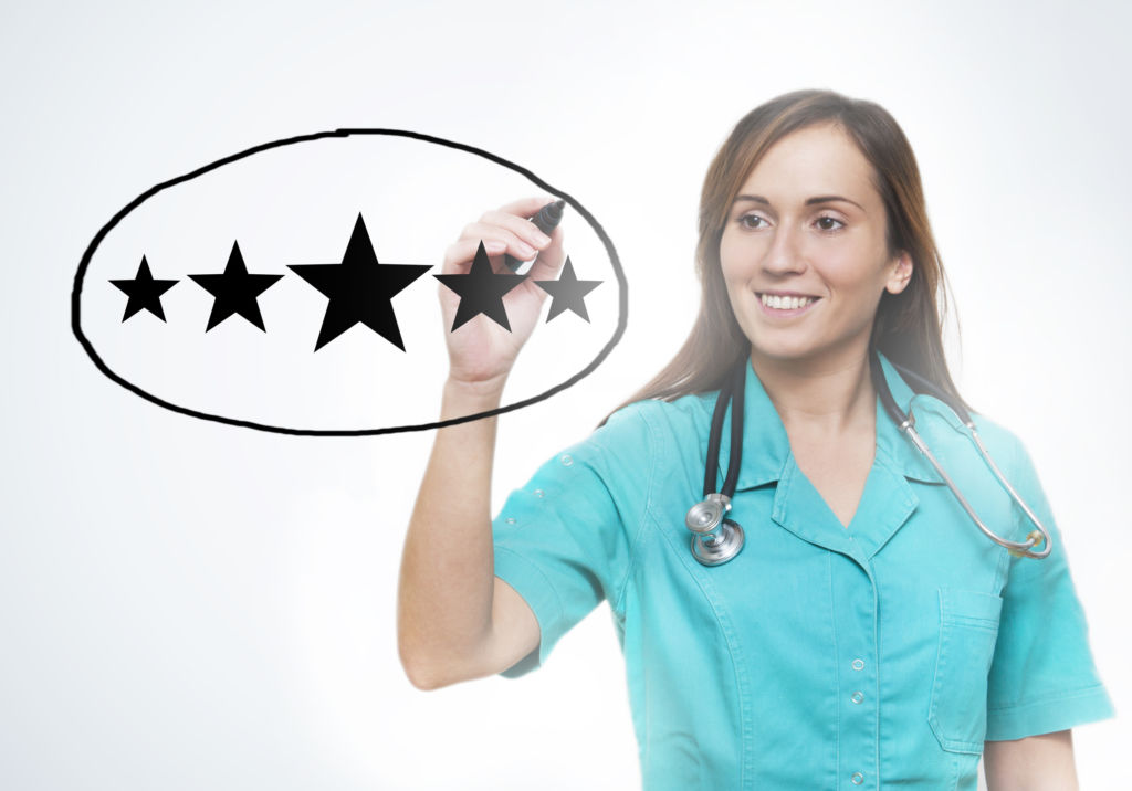 five stars/Health care concept